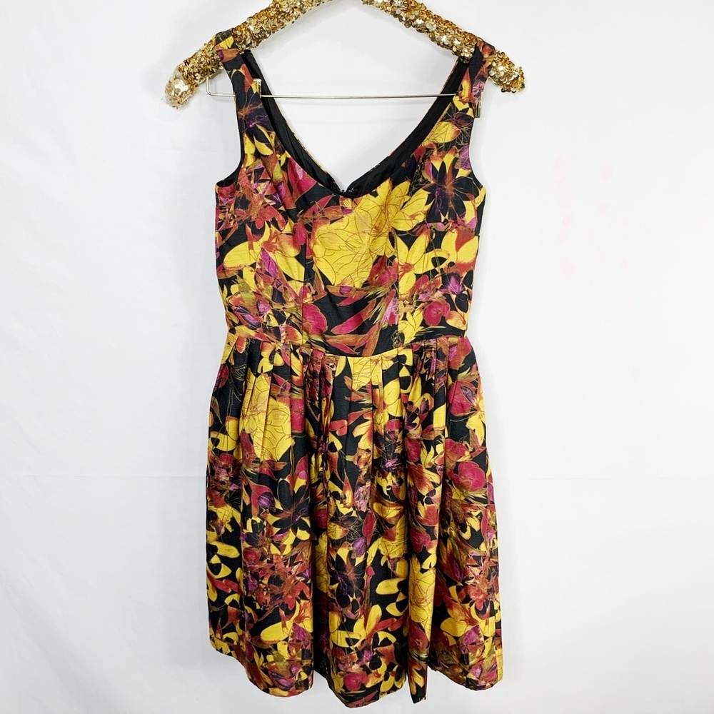 JUST TAYLOR Yellow Floral Dress